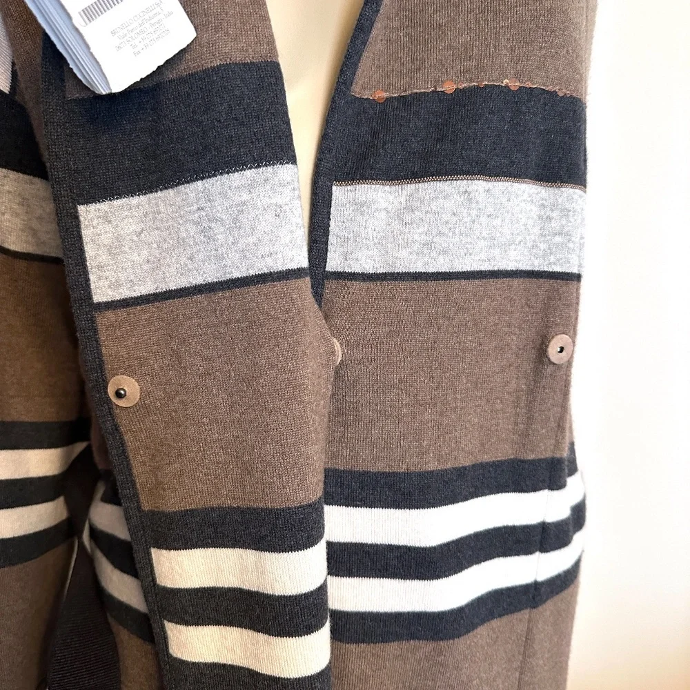 BRUNELLO CUCINELLI 100% cashmere long cardigan - Picture 10 of 16